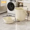 Set de tocador estudiantil de plástico grueso de alta calidad para el regreso a clases, cubeta de agua y lavabo de plástico engrosado para uso en dormitorio