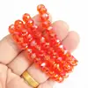 Fabricante de joyería 8mm pulsera tallada multicolor pulsera de cristal Cristal Rojo puesto de punto turístico suministro de artículos pequeños