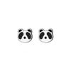 Aretes rodantes súper lindos tesoro nacional panda gigante mini aretes estudiante aretes de animales pequeños fábrica en stock venta al por mayor
