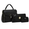 Bolsas Femininas Transfronteiriças 2026 Primavera Novo Conjunto de Várias Peças para Mulheres de Meia-Idade, Bolsa de Ombro Transversal Elegante de Cor Sólida com Aba