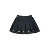 Wuli Bu Yi Procesamiento y Personalización Faldas Cortas de Primavera y Otoño para Niñas Camisetas Rayadas Versátiles Pantalones de Pierna Recta Chaquetas con Solapa Modernas