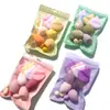 Set Popular de Esponjas de Maquillaje Cross-Border Dopamine Bolsa Combinada Esponja de Maquillaje Ultra Suave Grado A para Uso Seco y Húmedo