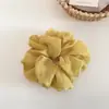 Suave y Etéreo Scrunchie de Gasa, Lazo para Cola de Caballo Esponjoso Estilo Francés, Accesorio para el Cabello Versátil, Nuevo Modelo