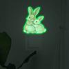 Sticker Luminoso Comercio Exterior Mg-Yk032 Conejito Abrazándose Pintado Decoración de Interruptor de Casa Pegatina Embellecedora Autoadhesivo Mayoreo