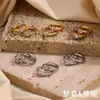 Brincos de Design de Nicho Europeu e Americano Aço Inoxidável Banhado a Ouro 18K Joker Simples Gotas d'Água Triângulo Quadrado Fivela de Orelha com Diamante para Mulheres