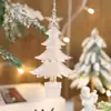 Decorações de Natal Enfeites de árvore de Natal Floco de neve transparente Cristal acrílico Pingente criativo Floco de neve de Natal