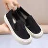 Nuevos zapatos de pescador de encaje para primavera y verano para mujer, modernos y versátiles, zapatos casuales estilo chino con suela gruesa sin cordones para mujer
