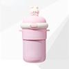 Venta al por mayor Dropshipping Estudiante Bolso Cruzado Súper Lindo Vaso con Popote de Vidrio Estilo Ins Taza de Té para Niñas Taza de Agua de Alto Valor Tipo Bollo