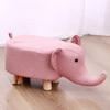 Banqueta de Animais para Crianças Banquinho Pequeno de Desenho Animado para Casa Banquinho Baixo Banqueta de Elefante para Sala de Estar Banqueta para Sofá Banqueta para Trocar Sapatos na Porta