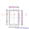 70*45*30mm Módulo de Potencia Carcasa de Plástico Caja de Conexiones de Resistencia Carcasa de Plástico Abertura CNC Serigrafía