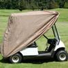Capa para carro de golfe sem zíper 300D Oxford tecido impermeável capa para carro de golfe de dois lugares e quatro lugares