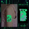 Tatuaje Temporal Luminoso de Unicornio Colorido Seguro Duradero Impermeable Arcoíris Infantil No Tóxico Dibujo Animado Pegatina Brazo