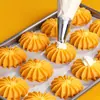Bico Decorador 304 Creme Bolo Médio Puff Biscoito Feijão Derretido Conjunto de Ferramentas de Confeitaria Casa Comercial Estilo Coreano