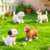 Miniatura de paisaje lindo cachorro de dibujos animados figura accesorios de decoración DIY para escritorio y coche