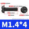 Tornillos de Acero Inoxidable 201 Negros Tornillos de Cabeza Redonda Cruzada Rosca de Máquina Tornillos de Cabeza Pan Tornillos de Zinc Negro M3M4M5M6