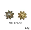 Acessórios de cabelo feitos à mão DIY, flores de strass, materiais de liga, enfeites para capas de celular DIY, acessórios para joias DIY, pingentes para atacado