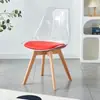 Perna de Madeira Maciça PP Cadeira Eames com Encosto para Uso Doméstico, Cadeira de Jantar, Cadeira Eames, Cadeira com Encosto Minimalista Moderna, Livro