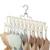 Cabide Multifuncional Doméstico de Dupla Fileira com 20 Ganchos para Roupas Íntimas, Camisolas e Regatas - uma Solução de Armazenamento para Pendurar e Organizar Roupas Íntimas