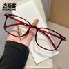TR1349 nuevos lentes cuadrados de montura negra miopía mujer se pueden combinar con el grado artefacto de cara sencilla pequeño luz anti-azul versión coreana