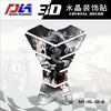 Pegatina para tanque de gasolina de motocicleta transfronteriza calavera bandera americana pez óseo de resina 3D pegatina de modificación universal para coche