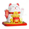 Gato de la Fortuna Solar Grande de 6 pulgadas Decoración Automática con Movimiento Figura Souvenir de Viaje Regalo Recuerdo