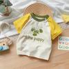Roupas de Terno Estilo Coreano Verão 2024 Novas Calças para Bebê Menino de 1-3 Anos Conjunto de Duas Peças 100% Algodão Seção Fina Tipo A Roupas de Passeio