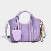 Bolso de Mano de Mimbre Tejido a Mano de Alta Gama para Mujer 2026 Nuevo Bolso Cubo de Moda Bolso de Hombro Único Bolso Cruzado