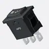 Suministro Directo de Fábrica Interruptor Tipo Barco 15*21 Serie Rs601 Todo Cobre 3 Pines 3 Velocidades 6A 250V Negro Material Ignífugo