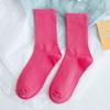 Venta Directa de Fábrica de Calcetines Holgados de Color Sólido y Color Caramelo Populares de Xiajia para Mujer, Calcetines Largos de Caña Media Coloridos de Alta Elasticidad al por Mayor