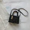 2026 Nuevo de Moda Personalizado Remache Moda Elegante Colgante Color Sólido Gran Capacidad Bolso de Hombro Cruzado Bolso de Mujer
