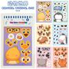 Pegatinas de caras cambiantes de animales de niña, regalo educativo para niños de jardín de infantes, collage de caras DIY, venta al por mayor transfronteriza