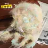 Fio de pelúcia fancy de alta qualidade, misturado à mão, 0,1 kg para crochê de chapéus, cachecóis, bolsas artesanais, capas de volante