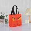 Bolso de mano de Halloween tridimensional con estampado a color por termoprensado en stock transfronterizo, película de calabaza, bolsa de compras para dulces, bolsa de tela no tejida