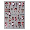 Stickers para uñas transfronterizos en relieve 5D estéreo de Halloween calavera araña hueso stickers para uñas al por mayor uña uña