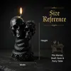 Bestseller transfronterizo: Velas perfumadas creativas de pilar con forma de calavera de Halloween, decoraciones de velas hechas a mano con forma de calavera al por mayor