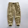 Nuevos Pantalones Casuales Rectos Retro Estilo Japonés para Hombre Primavera y Otoño Holgados de Moda Marca Lavado Viejo Atractivo Tallas Grandes Overoles