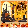 Fondo de tela para fiesta de disfraces de Halloween, decoración de tela, linterna de calabaza, tela colgante, tapiz de fondo con atmósfera de terror