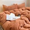 Ropa de cama de cuatro piezas de terciopelo de leche de extinción total para el corazón de una niña, juego de tres piezas de funda de edredón tallada de terciopelo coral engrosado de invierno 4