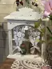 Gabinete de Almacenamiento de Madera Maciza, Gabinete Dulce de Jardín, Gabinete de Escritorio para Muñecas, Soporte de Flores Vintage, Estante de Exhibición Antiguo, Gabinete de Almacenamiento Abierto