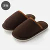 Zapatillas de felpa de algodón gruesas para mujer, zapatillas antideslizantes de interior para otoño e invierno para hombre, zapatillas de algodón cálidas y cómodas para el hogar para parejas, de suela suave