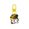 Llavero de Goma Suave de Fantasma de Halloween Dibujado Hebilla de Puerta en Forma de 8 en Forma de U Llavero Pinza de Langosta Figura de Muñeco Hebilla Colgante Adorno