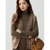 Chaleco Cardigan de Punto Fino sin Mangas con Cuello en V y Bolsillos Baicai Velvet 2026 Otoño/Invierno Nuevo Chaleco Exterior para Superponer