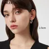 Brincos de Prata Esterlina S925 Agulha Novo Estilo Prata Quebrada Formato C Brincos de Meio Círculo Tendência Versátil Adequados para o Verão