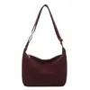 Bolsa Transversal de Grande Capacidade para Mulheres 2025 Nova Bolsa de Braço para Estudantes Universitários Estilo Preppy Casual para o Dia a Dia Bolsa de Ombro