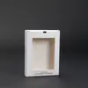 Atacado de Fábrica Caixas Pequenas de Papelão Branco Feitas Sob Medida com Abertura em Janela de PVC, Caixas Brancas Pequenas com Personalização Universal e Impressão de Logo