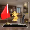Ornatos de Mesa de Escritório de Luxo Leve Decorações de Escritório de Alto Padrão Armazenamento de Mesa do Chefe Armazenamento de Canetas Suprimentos Criativos para Desktop