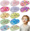 Parche Ocular para Ambliopía Infantil Transfronterizo, Parche Ocular de Cobertura Total, Corrección para un Solo Ojo para Estrabismo, Parche Ocular Transpirable de Dibujos Animados