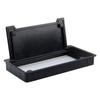 Caja pasacables de escritorio de oficina, pasacables para mesa de computadora, mesa de conferencias, caja pasacables de plástico empotrada, plástico con cepillo amortiguador, caja pasacables
