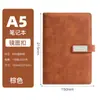 Cuaderno A5 con Logo Personalizado, Páginas Gruesas Rayadas, Cubierta de Cuero, Bloc de Notas para Oficina de Negocios, Cuaderno de Gran Capacidad, Venta al por Mayor de Fábrica