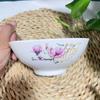 Tazón de arroz de cerámica de tres tazones para el hogar a la antigua, tazón para fideos, flor dorada, moda simple, hebilla para carne, tazón de porcelana, tazón para tofu